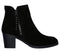 Ghete casual, dama, SKECHERS Taxi Don't Trip, 48459-BLK negru, piele intoarsa